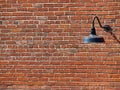 Background Picture of Lamp on the Brick Wall Royalty Free Stock Photo