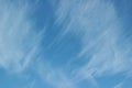 Background with a piece of blue sky and cirrus cloud patterns Royalty Free Stock Photo