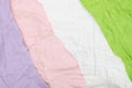 Background of a piece of crumpled paper of different colors Royalty Free Stock Photo