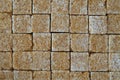 Background of the pieces of brown sugar