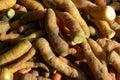 Background of a Pile of Rustic Carrots