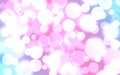 The background is pink with blue. Bokeh effect Royalty Free Stock Photo