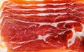 Background of pink meat jamon texture of smoked pork.