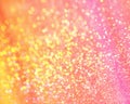 Background of pink-yellow stripes and shining drops of water Royalty Free Stock Photo