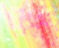 Background of pink-yellow stripes and shining drops of water Royalty Free Stock Photo