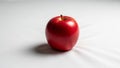 The background is plain emphasizing the apple as the central focus Royalty Free Stock Photo