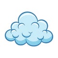 The background is plain white, emphasizing the cloud s shape and color Royalty Free Stock Photo