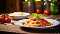 background plate italian food beautifully