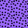 Background polka dot. Seamless pattern. Random dots, circles, animal skin. Design for fabric, wallpaper. Irregular random abstract Royalty Free Stock Photo