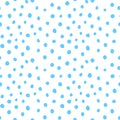 Background polka dot. Spotted seamless pattern. Random dots, circles, stains, spots. Design for fabric, fun cute kids print. Royalty Free Stock Photo