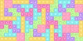 Background of popit bricks - trendy silicon fidget toys. Antistress addictive toy for fidget in rainbow pastel colors Royalty Free Stock Photo
