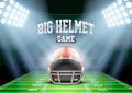 Background for posters night american football Royalty Free Stock Photo