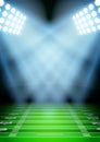 Background for posters night football stadium in