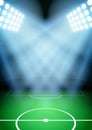 Background for posters night soccer football