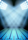 Background for posters night swimming pool in the Royalty Free Stock Photo