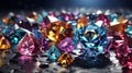 Background with precious stones. Colorful gemstones. Precious stones. Royalty Free Stock Photo