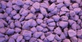 Purple lavender scented rocks to deodorize the wardrobe drawers Royalty Free Stock Photo
