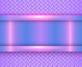 Background purple metallic, vector diamond plate