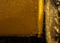 Background of Rain droplets on the glass during rainy season Monsoon. Royalty Free Stock Photo