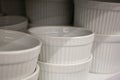 Background of ramekins Royalty Free Stock Photo