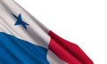 Background with a realistic Republic of Panama flag.
