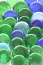 Background of Recycled Glass Toy Marbles