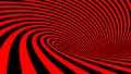 Red and Black spiral background - 3D rendering illustration Royalty Free Stock Photo