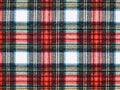 Background of Red and Blue Plaid Fabric