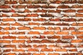 Background of Red brick motar over Royalty Free Stock Photo