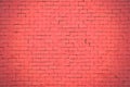 Background of red brick wall pattern texture. Royalty Free Stock Photo