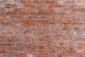 Background of red brick wall pattern texture. Royalty Free Stock Photo