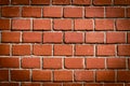 Background - red brick wall pattern texture. Royalty Free Stock Photo