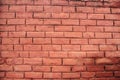 Background of red brick wall pattern texture backdrop wallpaper Royalty Free Stock Photo