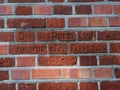 Background of red brick wall pattern texture