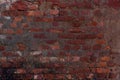 Background of red brick wall pattern texture. Great for graffiti inscriptions Royalty Free Stock Photo