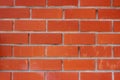 Background of red brick wall pattern texture. Great for graffiti lettering. Royalty Free Stock Photo