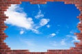 Background of red brick wall Royalty Free Stock Photo