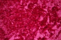 Background of red crushed vintage velvet fabric texture Royalty Free Stock Photo