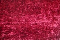 Background of red crushed vintage velvet fabric texture Royalty Free Stock Photo