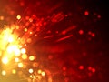 Orange flash light, glitter, fireworks, fireworks on black backg Royalty Free Stock Photo