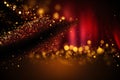 Background of red gold and black glitter light, abstract, backgrounds Royalty Free Stock Photo