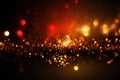 Background red gold and black glitter light, abstract, backgrounds Royalty Free Stock Photo