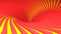 Red and orange spiral background - 3D rendering illustration Royalty Free Stock Photo