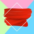 Background with red paint brush strokes. Royalty Free Stock Photo