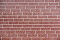 Background of red painted brick wall pattern texture Royalty Free Stock Photo