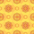 Background, red pattern on yellow Royalty Free Stock Photo
