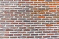 Background from a red rugged brickwall Royalty Free Stock Photo