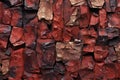Background of red stone wall texture, Red rock wall texture background