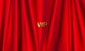 The background is a red theater curtain. Royalty Free Stock Photo