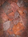 Background of red uneven large stones. Royalty Free Stock Photo